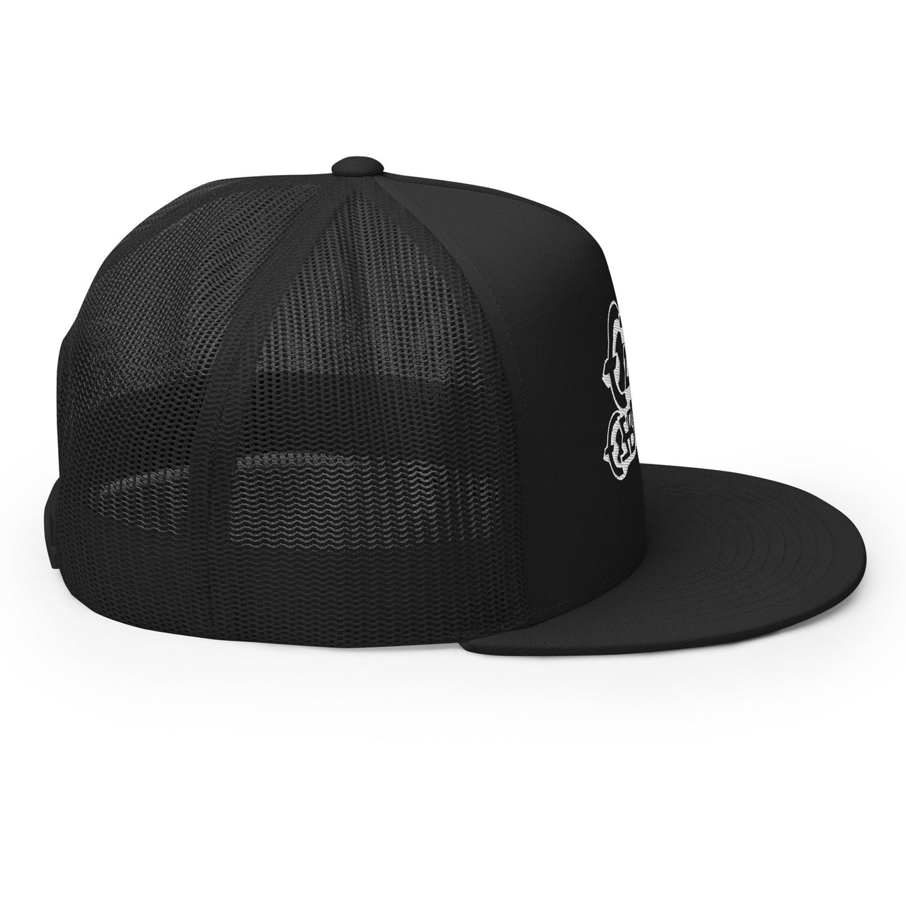 Ozzy Osborne White Logo Embroidered Trucker Hat [Apparel]