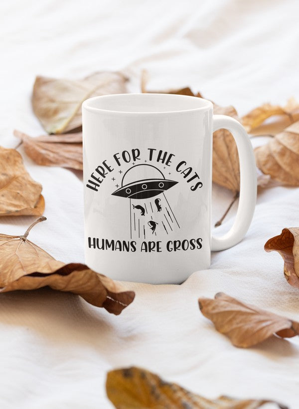 Here For The Cats Mug-0