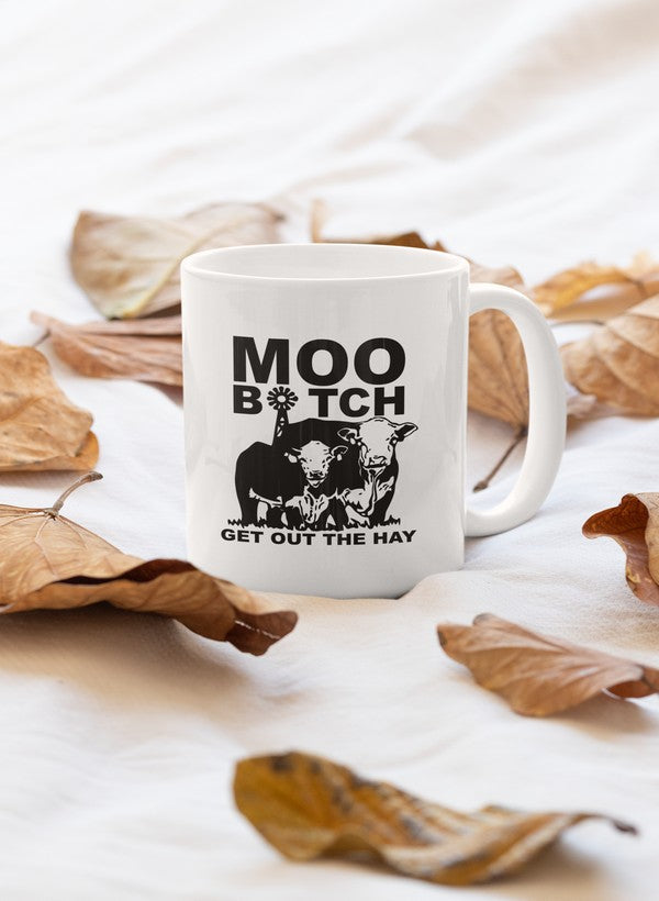 Moo Get Out The Hay Mug-0