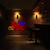 Trick or Treat Metal Neon Wall Art- LN0205