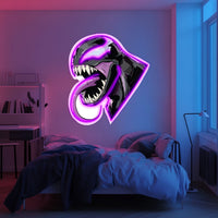 UV Printed Venom  Neon Wall Art- LV0087