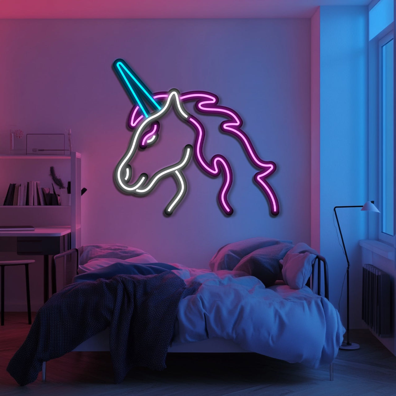 Unicorn Metal Neon Wall Art- LN0201
