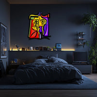 UV Printed Abstact Neon Wall Art- LV0114