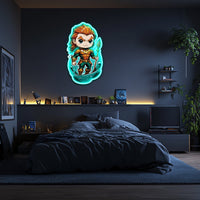 UV Printed Aquaman Neon Wall Art- LV0088
