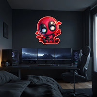 UV Printed Babypool Neon Wall Art- LV0101