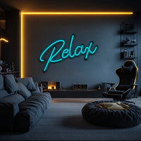 Relax Metal Neon Wall Art- LN0145