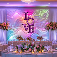 Love Wedding Metal Neon Wall Art- LN0155