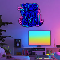 Yes You Can Metal Neon Wall Art- LN0149
