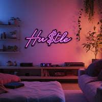 Hustle Metal Neon Wall Art- LN0235
