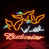 Pheasant Hunter Budweiser Neon Signs Light