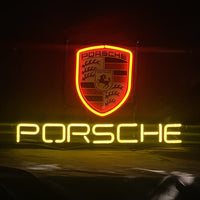 Porsche Car Neon Sign Light