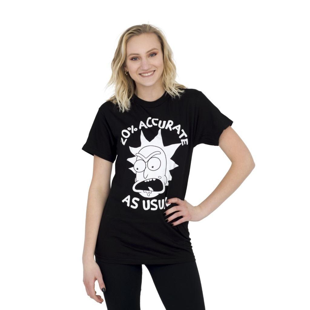 Rick Sanchez Only 20% Accurate As Usual T-Shirt