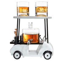 Golf Decanter Whiskey Decanter and Whiskey Glasses-0