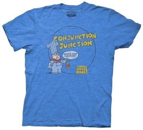 Schoolhouse Rock Conjunction Junction Adult T-shirt