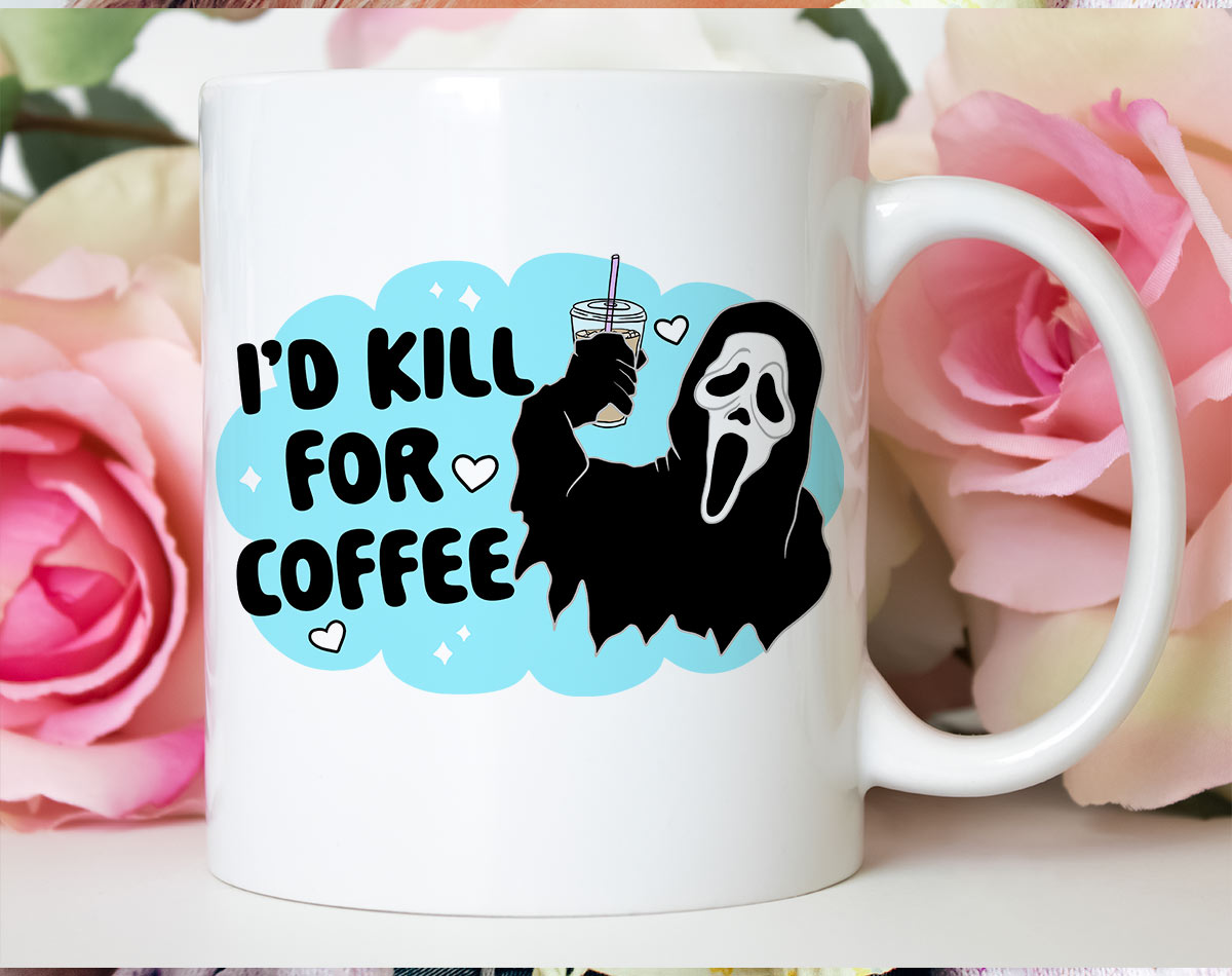 I'd Kill For Some Coffee - Cute Halloween Coffee Mug KTJ07