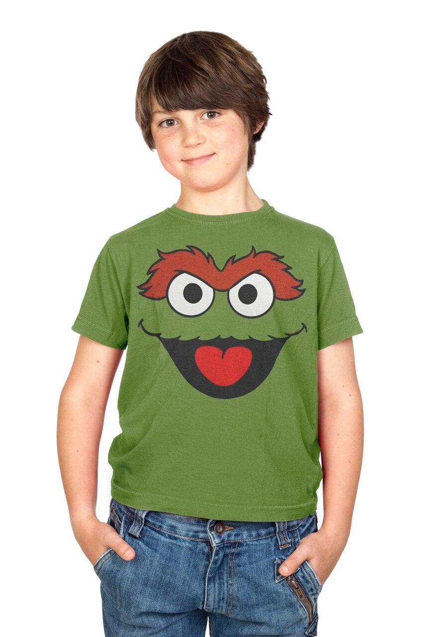 Sesame Street Oscar the Grouch Face T-shirt