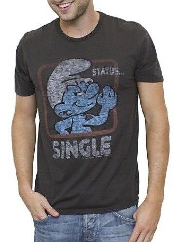 Smurfs Status Single Vintage Inspired T-shirt