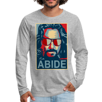 Big Lebowski Abide, Hope Style Long Sleeve Shirt-1