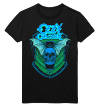 Stakes Ozzy Osbourne Neon Blue Bat Jumbo Print T-Shirt [Apparel]