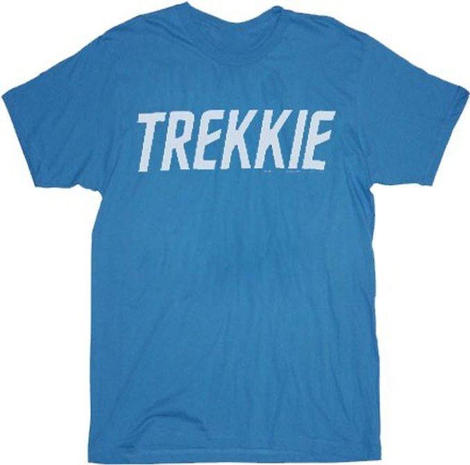 Star Trek Trekkie Turquoise Blue Adult T-Shirt
