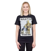 Star Wars Wanted For Being Rebels T-Shirt Tee