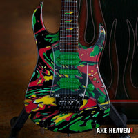 STEVE VAI Signature Universe Swirl 7 String 1:4 Scale Replica Guitar ~Axe Heaven