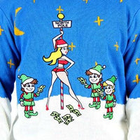 Exotic Dancer Pole Ugly Christmas Sweater