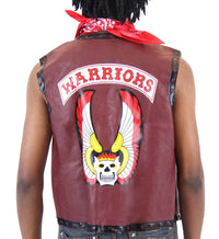 The Warriors Gang Member Emblem Leather Vest Jacket and Bandana