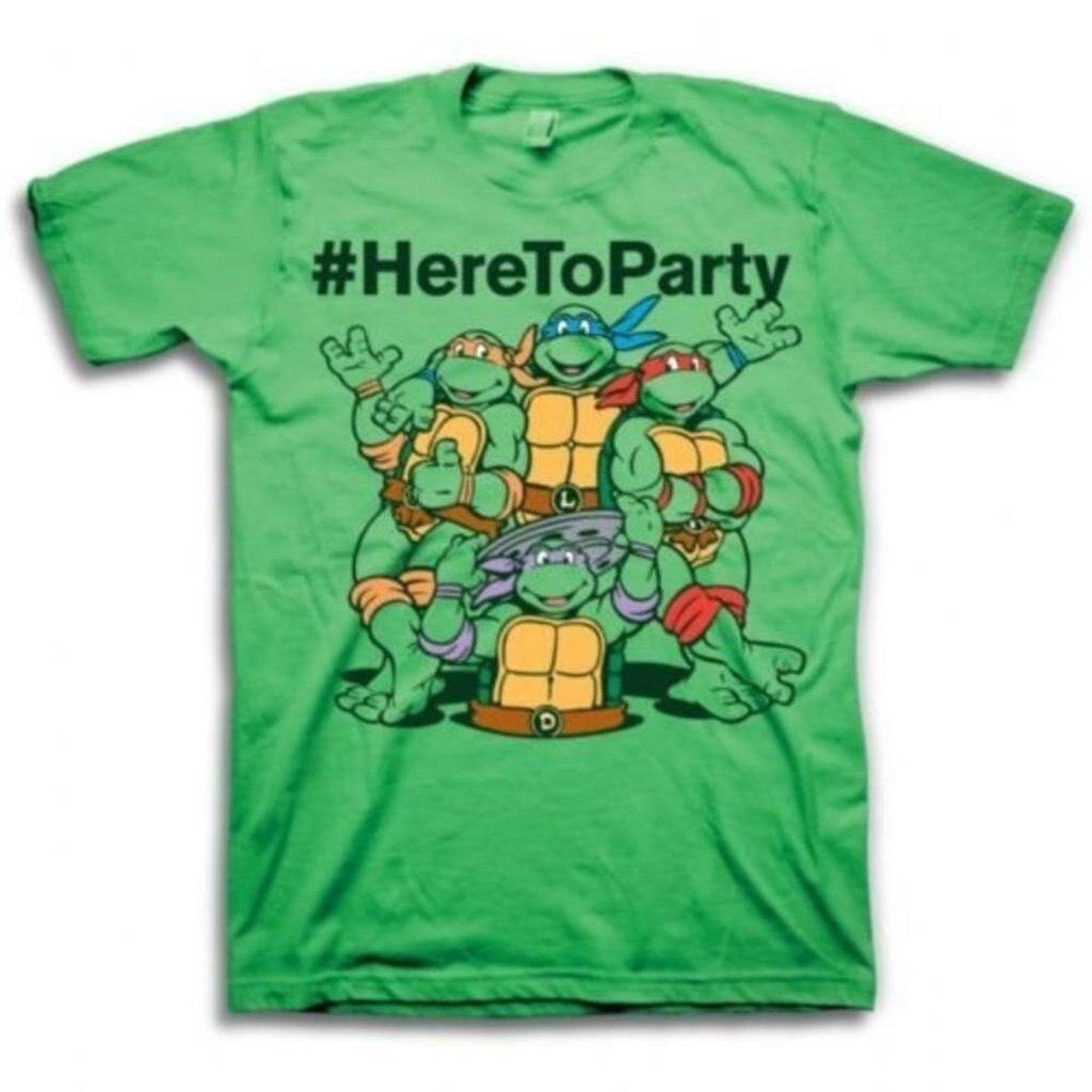 TMNT #HereToParty Hashtag Here To Party T-Shirt
