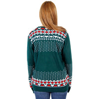 Ugly Christmas Sweater Flashing Nose Reindeer Sweater