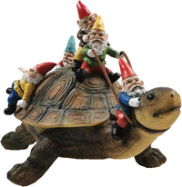 Garden Gnome Turtle Statue