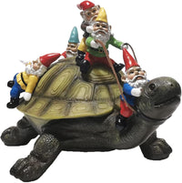 Garden Gnome Turtle Statue