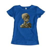 Van Gogh Skull of a Skeleton with Burning Cigarette 1886 T-Shirt-11