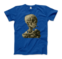 Van Gogh Skull of a Skeleton with Burning Cigarette 1886 T-Shirt-7