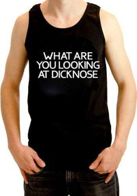 What Are You Looking At Funny Adult Unisex Sleeveless T-Shirt