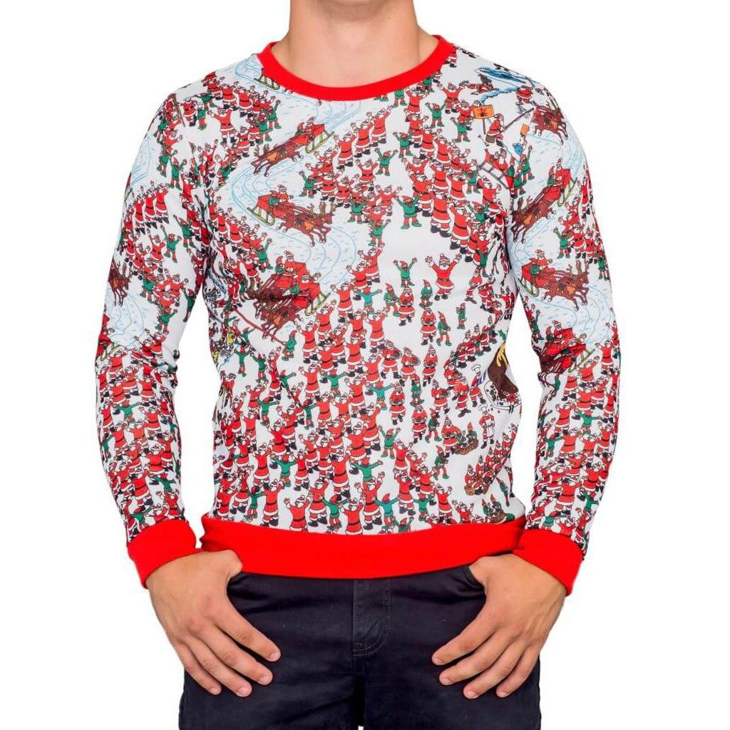 Where is Waldo Santa Sleds Long Sleeve Sweater