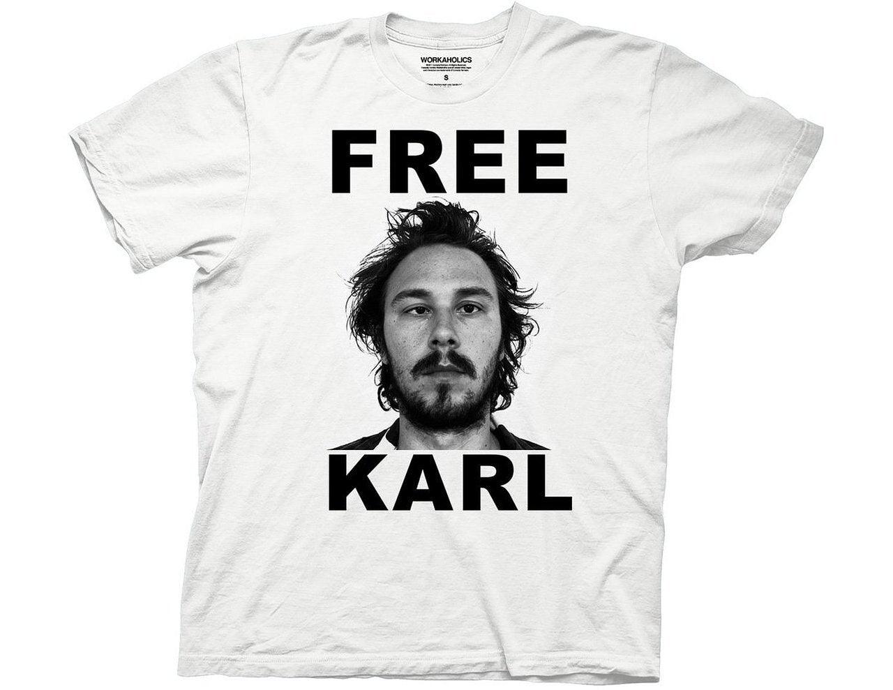 Workaholics Free Karl Mug Shot T-shirt