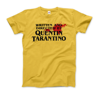 Written and Directed by Quentin Tarantino (Bloodstained) T-Shirt-0